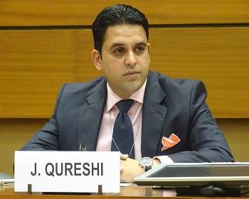 Publication: Mr. Junaid Qureshi speaking at a Side-event during the 34th Session of the UNHRC